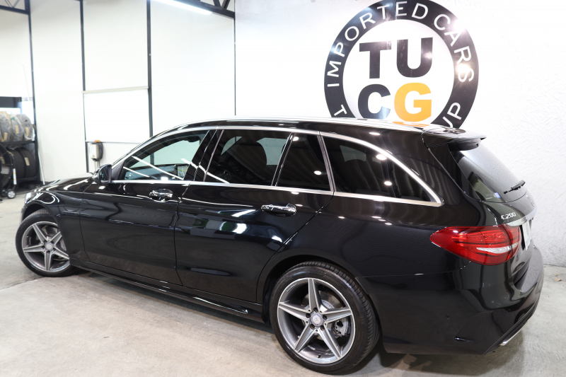 メルセデスベンツ Cクラス C200ｽﾃｰｼｮﾝﾜｺﾞﾝ ｽﾎﾟｰﾂ ﾚｰﾀﾞｰｾｰﾌﾃｨPKG　中期 1ｵｰﾅｰ ｷｰﾚｽｺﾞｰ 黒革 HDDﾅﾋﾞTV BT音楽 ﾊﾞｯｸｶﾒﾗ PTS LEDﾗｲﾄ 自動Rｹﾞｰﾄ AMGｴｱﾛ&18AW ﾀﾞｲﾅﾐｯｸS ｴｱｻｽ 9AT　2年保証