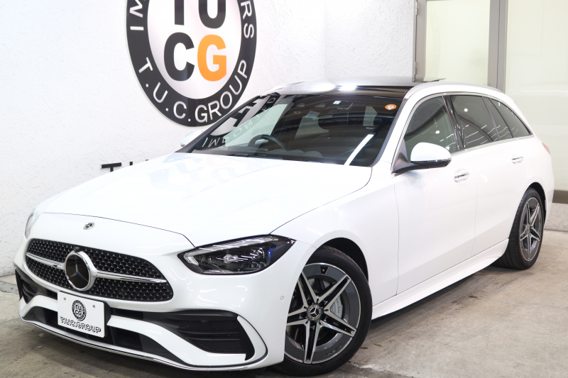 メルセデスベンツ Cクラス C220d ｽﾃｰｼｮﾝﾜｺﾞﾝ AVG AMGﾗｲﾝ ﾚｻﾞｰｴｸｽｸﾙｰｼﾌﾞ&ﾚｰﾀﾞｰｾｰﾌﾃｨPKG　ISG搭載 1ｵｰﾅｰ ｷｰﾚｽｺﾞｰ 黒本革 ﾊﾟﾉﾗﾏSR ﾍｯﾄﾞｱｯﾌﾟD MBUXﾅﾋﾞTV&ARﾅﾋﾞ ｽﾏﾎ連携 360ｶﾒﾗ PTS LEDﾗｲﾄ 自動Rｹﾞｰﾄ AMGｴｱﾛ&18AW 9AT　新車保証継承可