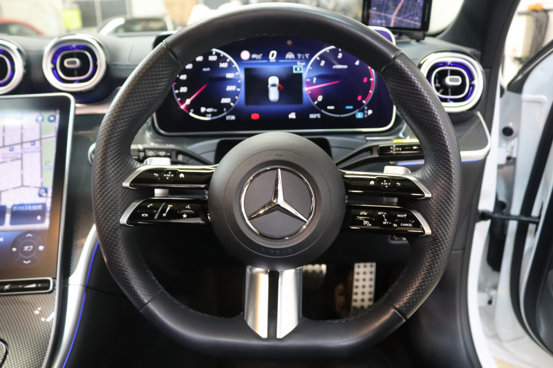 メルセデスベンツ Cクラス C220d ｽﾃｰｼｮﾝﾜｺﾞﾝ AVG AMGﾗｲﾝ ﾚｻﾞｰｴｸｽｸﾙｰｼﾌﾞ&ﾚｰﾀﾞｰｾｰﾌﾃｨPKG　ISG搭載 1ｵｰﾅｰ ｷｰﾚｽｺﾞｰ 黒本革 ﾊﾟﾉﾗﾏSR ﾍｯﾄﾞｱｯﾌﾟD MBUXﾅﾋﾞTV&ARﾅﾋﾞ ｽﾏﾎ連携 360ｶﾒﾗ PTS LEDﾗｲﾄ 自動Rｹﾞｰﾄ AMGｴｱﾛ&18AW 9AT　新車保証継承可