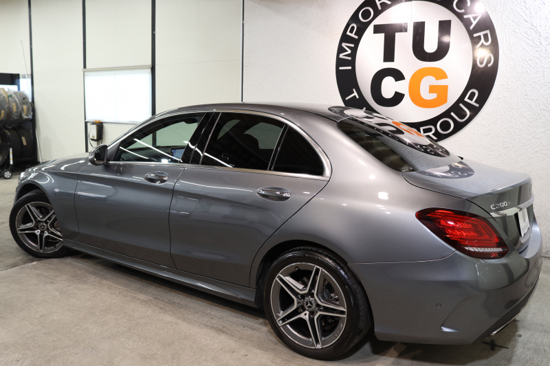 メルセデスベンツ Cクラス C200 AVG AMGﾗｲﾝ ﾚｰﾀﾞｰｾｰﾌﾃｨPKG　BSG搭載 後期 ｷｰﾚｽｺﾞｰ 黒革 HDDﾅﾋﾞTV ｽﾏﾎ連携 ﾊﾞｯｸｶﾒﾗ PTS LEDﾗｲﾄ AMGｴｱﾛ&18AW ﾀﾞｲﾅﾐｯｸS ｴｱｻｽ 9AT 希少色ｾﾚﾅｲﾄｸﾞﾚｰ　2年保証