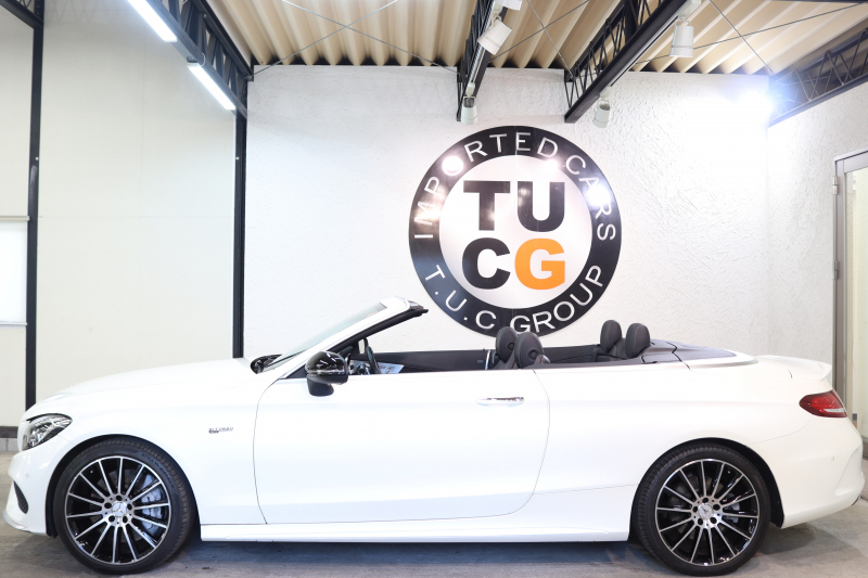 AMG Cクラス C43 4MATIC ｶﾌﾞﾘｵﾚ ﾚｰﾀﾞｰｾｰﾌﾃｨPKG　ｷｰﾚｽｺﾞｰ 黒本革 ｴｱｽｶｰﾌ HDDﾅﾋﾞTV BT音楽 ﾌﾞﾙﾒｽﾀｰ ﾊﾞｯｸｶﾒﾗ PTS LEDﾗｲﾄ AMG専用装備&ﾁｭｰﾆﾝｸﾞ 黒幌 9AT　2年保証