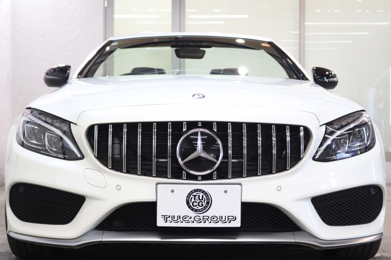 AMG Cクラス C43 4MATIC ｶﾌﾞﾘｵﾚ ﾚｰﾀﾞｰｾｰﾌﾃｨPKG　ｷｰﾚｽｺﾞｰ 黒本革 ｴｱｽｶｰﾌ HDDﾅﾋﾞTV BT音楽 ﾌﾞﾙﾒｽﾀｰ ﾊﾞｯｸｶﾒﾗ PTS LEDﾗｲﾄ AMG専用装備&ﾁｭｰﾆﾝｸﾞ 黒幌 9AT　2年保証