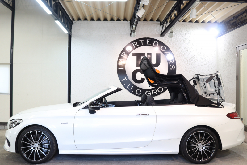 AMG Cクラス C43 4MATIC ｶﾌﾞﾘｵﾚ ﾚｰﾀﾞｰｾｰﾌﾃｨPKG　ｷｰﾚｽｺﾞｰ 黒本革 ｴｱｽｶｰﾌ HDDﾅﾋﾞTV BT音楽 ﾌﾞﾙﾒｽﾀｰ ﾊﾞｯｸｶﾒﾗ PTS LEDﾗｲﾄ AMG専用装備&ﾁｭｰﾆﾝｸﾞ 黒幌 9AT　2年保証