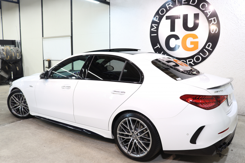 AMG Cクラス C43 4MATIC AMGﾅｲﾄ&ﾚｰﾀﾞｰｾｰﾌﾃｨPKG　BSG搭載 MEｺﾈｸﾄ ｷｰﾚｽｺﾞｰ 黒本革 ﾍﾞﾝﾁﾚｰﾀｰ ﾊﾟﾉﾗﾏSR ﾍｯﾄﾞｱｯﾌﾟD MBUXﾅﾋﾞTV&ARﾅﾋﾞ ｽﾏﾎ連携 ﾌﾞﾙﾒｽﾀｰ 360ｶﾒﾗ PTS LEDﾗｲﾄ 自動ﾄﾗﾝｸ AMG専用装備&ﾁｭｰﾆﾝｸﾞ 9AT　2年保証