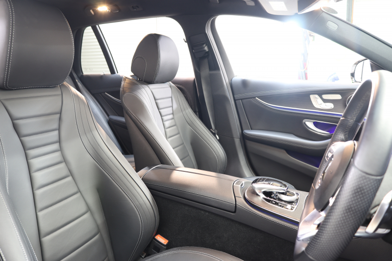 メルセデスベンツ Eクラス E300ｽﾃｰｼｮﾝﾜｺﾞﾝ AVG ｽﾎﾟｰﾂ ﾚｰﾀﾞｰｾｰﾌﾃｨPKG　中期 NEWｽﾃｱﾘﾝｸﾞ ｷｰﾚｽｺﾞｰ 黒本革 ﾍｯﾄﾞｱｯﾌﾟD HDDﾅﾋﾞTV ｽﾏﾎ連携 360ｶﾒﾗ PTS LEDﾗｲﾄ 自動Rｹﾞｰﾄ ﾊﾝｽﾞﾌﾘｰA AMGｴｱﾛ&19AW ﾀﾞｲﾅﾐｯｸS 9AT　2年保証