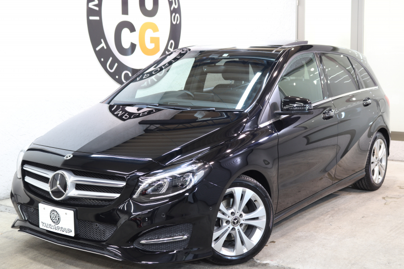 メルセデスベンツ Bクラス B180 ﾌﾟﾚﾐｱﾑ&ﾚｰﾀﾞｰｾｰﾌﾃｨPKG　後期 ｷｰﾚｽｺﾞｰ 黒革 ﾊﾟﾉﾗﾏSR HDDﾅﾋﾞTV ｽﾏﾎ連携 harman/kardon ﾊﾞｯｸｶﾒﾗ PTS LEDﾗｲﾄ EASY-VARIO PLUS 17AW 7AT　2年保証