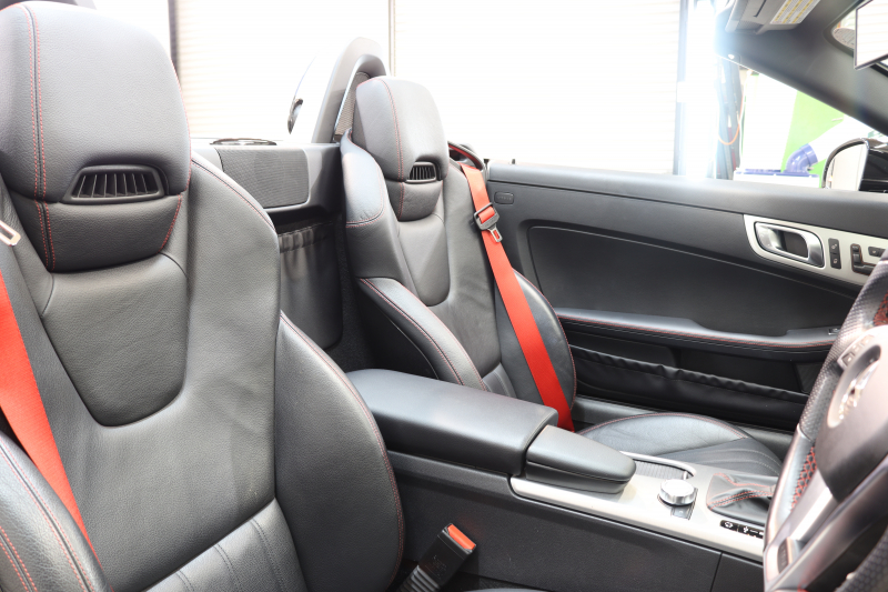 メルセデスベンツ SLKクラス SLK200 BL-EF AMGｽﾎﾟｰﾂ&ﾚｰﾀﾞｰｾｰﾌﾃｨPKG　中期 ｷｰﾚｽｺﾞｰ 黒本革 ﾊﾞﾘｵR HDDﾅﾋﾞTV BT音楽 PTS DSRC ｷｾﾉﾝ AMGｴｱﾛ&18AW ｴｱｶﾞｲﾄﾞ 7AT　2年保証