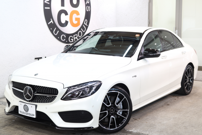 AMG Cクラス C43 4MATIC ｴｸｽｸﾙｰｼﾌﾞ&ﾚｰﾀﾞｰｾｰﾌﾃｨPKG　中期 ｷｰﾚｽｺﾞｰ 黒本革 ﾍｯﾄﾞｱｯﾌﾟD HDDﾅﾋﾞTV&ｷｬﾝｾﾗｰ BT音楽 ﾌﾞﾙﾒｽﾀｰ ﾊﾞｯｸｶﾒﾗ PTS LEDﾗｲﾄ 自動ﾄﾗﾝｸ ﾊﾝｽﾞﾌﾘｰA AMG専用装備&ﾁｭｰﾆﾝｸﾞﾀﾞｲﾅﾐｯｸｾﾚｸﾄ 9AT　2年保証
