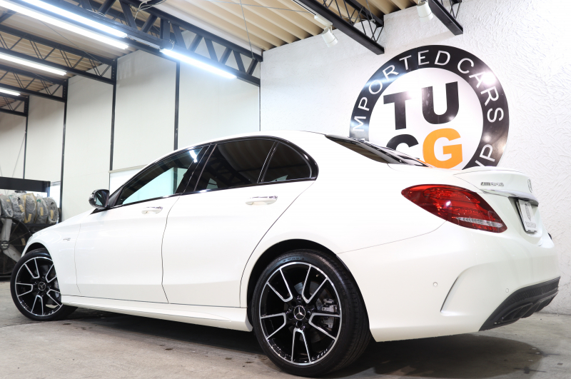 AMG Cクラス C43 4MATIC ｴｸｽｸﾙｰｼﾌﾞ&ﾚｰﾀﾞｰｾｰﾌﾃｨPKG　中期 ｷｰﾚｽｺﾞｰ 黒本革 ﾍｯﾄﾞｱｯﾌﾟD HDDﾅﾋﾞTV&ｷｬﾝｾﾗｰ BT音楽 ﾌﾞﾙﾒｽﾀｰ ﾊﾞｯｸｶﾒﾗ PTS LEDﾗｲﾄ 自動ﾄﾗﾝｸ ﾊﾝｽﾞﾌﾘｰA AMG専用装備&ﾁｭｰﾆﾝｸﾞﾀﾞｲﾅﾐｯｸｾﾚｸﾄ 9AT　2年保証