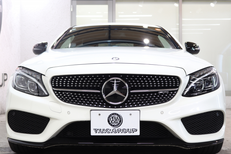 AMG Cクラス C43 4MATICｸｰﾍﾟ ﾚｰﾀﾞｰｾｰﾌﾃｨPKG　ｷｰﾚｽｺﾞｰ 黒本革 ﾍｯﾄﾞｱｯﾌﾟD HDDﾅﾋﾞTV BT音楽 ﾊﾞｯｸｶﾒﾗ PTS LEDﾗｲﾄ 自動ﾄﾗﾝｸ ﾊﾝｽﾞﾌﾘｰA AMG専用装備&ﾁｭｰﾆﾝｸﾞﾀﾞｲﾅﾐｯｸｾﾚｸﾄ 9AT　2年保証