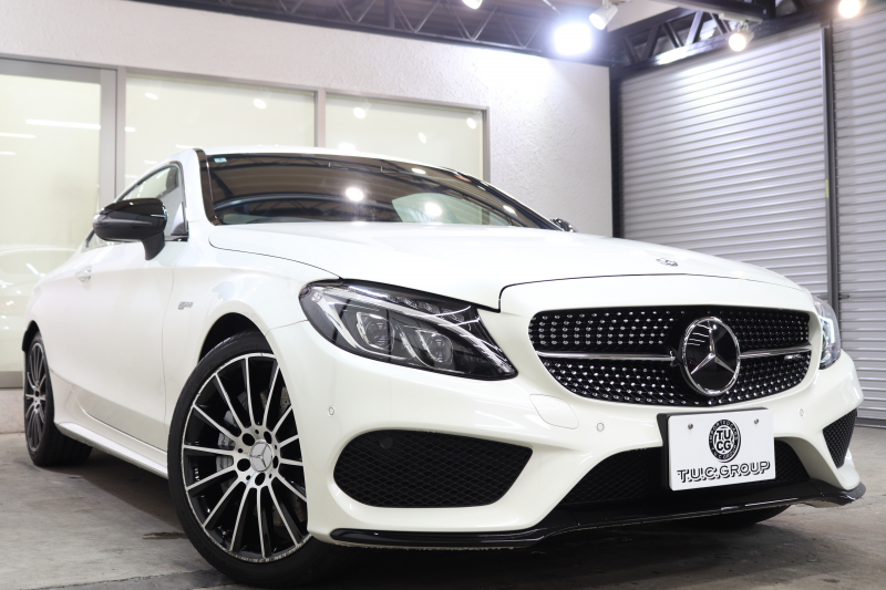AMG Cクラス C43 4MATICｸｰﾍﾟ ﾚｰﾀﾞｰｾｰﾌﾃｨPKG　ｷｰﾚｽｺﾞｰ 黒本革 ﾍｯﾄﾞｱｯﾌﾟD HDDﾅﾋﾞTV BT音楽 ﾊﾞｯｸｶﾒﾗ PTS LEDﾗｲﾄ 自動ﾄﾗﾝｸ ﾊﾝｽﾞﾌﾘｰA AMG専用装備&ﾁｭｰﾆﾝｸﾞﾀﾞｲﾅﾐｯｸｾﾚｸﾄ 9AT　2年保証