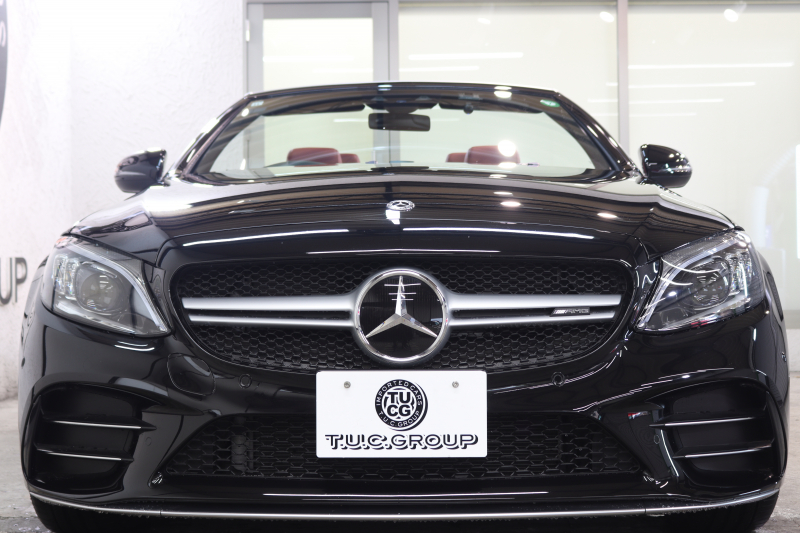 AMG Cクラス C43 4MATIC ｶﾌﾞﾘｵﾚ ﾚｰﾀﾞｰｾｰﾌﾃｨPKG　後期 赤本革 ｴｱｽｶｰﾌ ﾍｯﾄﾞｱｯﾌﾟD HDDﾅﾋﾞTV ｽﾏﾎ連携 ﾌﾞﾙﾒｽﾀｰ ﾊﾞｯｸｶﾒﾗ PTS LEDﾗｲﾄ AMG専用装備&ﾁｭｰﾆﾝｸﾞﾀﾞｲﾅﾐｯｸｾﾚｸﾄ 赤幌 9AT　2年保証