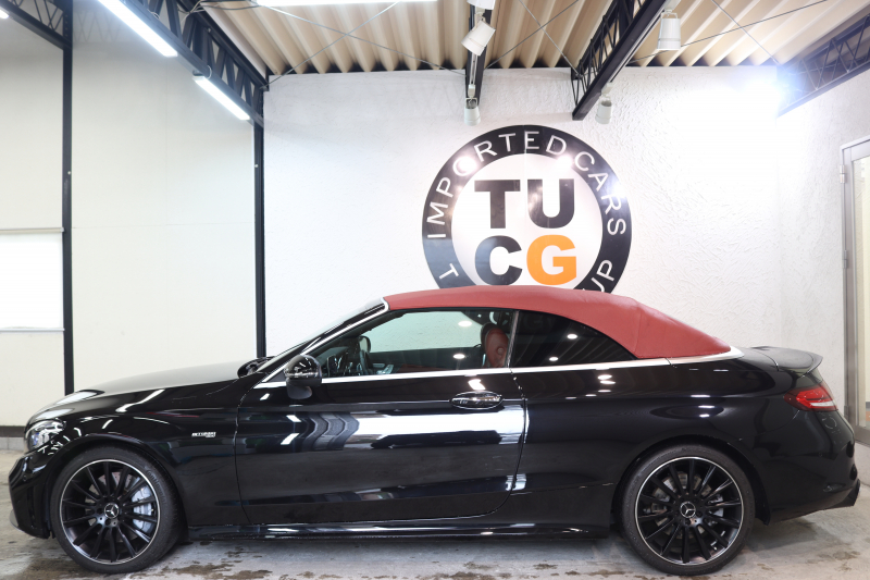 AMG Cクラス C43 4MATIC ｶﾌﾞﾘｵﾚ ﾚｰﾀﾞｰｾｰﾌﾃｨPKG　後期 赤本革 ｴｱｽｶｰﾌ ﾍｯﾄﾞｱｯﾌﾟD HDDﾅﾋﾞTV ｽﾏﾎ連携 ﾌﾞﾙﾒｽﾀｰ ﾊﾞｯｸｶﾒﾗ PTS LEDﾗｲﾄ AMG専用装備&ﾁｭｰﾆﾝｸﾞﾀﾞｲﾅﾐｯｸｾﾚｸﾄ 赤幌 9AT　2年保証