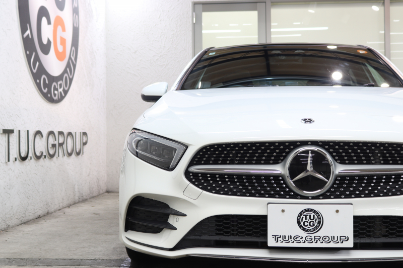 メルセデスベンツ Aクラス A180ｽﾀｲﾙ AMGﾗｲﾝ AMGﾚｻﾞｰｴｸｽｸﾙｰｼﾌﾞ&ﾅﾋﾞｹﾞｰｼｮﾝ&ﾚｰﾀﾞｰｾｰﾌﾃｨPKG　1ｵｰﾅｰ ｷｰﾚｽｺﾞｰ 赤/黒本革 ﾊﾟﾉﾗﾏSR MBUXﾅﾋﾞTV BT音楽 ﾊﾞｯｸｶﾒﾗ PTS LEDﾗｲﾄ AMGｴｱﾛ&18AW ﾀﾞｲﾅﾐｯｸｾﾚｸﾄ ﾜｲﾔﾚｽ充電 7AT　2年保証