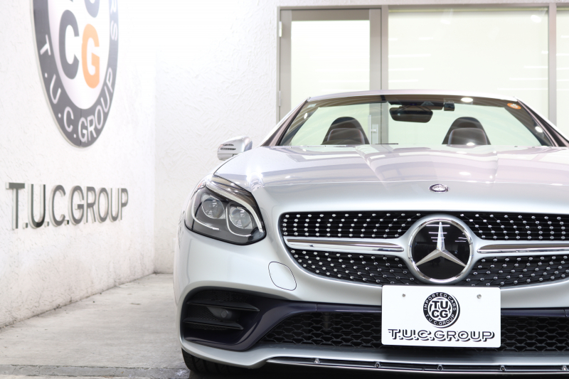 メルセデスベンツ SLCクラス SLC180ｽﾎﾟｰﾂ ﾚｰﾀﾞｰｾｰﾌﾃｨPKG　ｷｰﾚｽｺﾞｰ 黒本革 ｼｰﾄﾋｰﾀｰ ｶﾞﾗｽﾙｰﾌ HDDﾅﾋﾞTV&ｷｬﾝｾﾗｰ ｽﾏﾎ連携 BT音楽 ﾊﾞｯｸｶﾒﾗ LEDﾗｲﾄ AMGｴｱﾛ&18AW ｴｱｶﾞｲﾄﾞ 9AT　2年保証