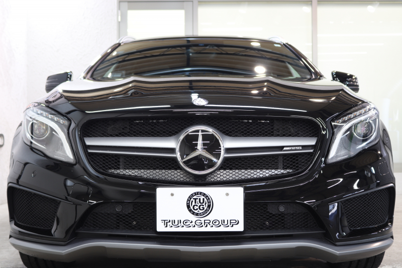 AMG GLA GLA45 4MATIC ﾚｰﾀﾞｰｾｰﾌﾃｨPKG　中期 ｷｰﾚｽｺﾞｰ 黒本革 ﾊﾟﾉﾗﾏSR HDDﾅﾋﾞTV ｽﾏﾎ連携 ﾊﾞｯｸｶﾒﾗ PTS ｷｾﾉﾝ 自動Rｹﾞｰﾄ AMG専用装備&ﾁｭｰﾆﾝｸﾞ 7AT　2年保証