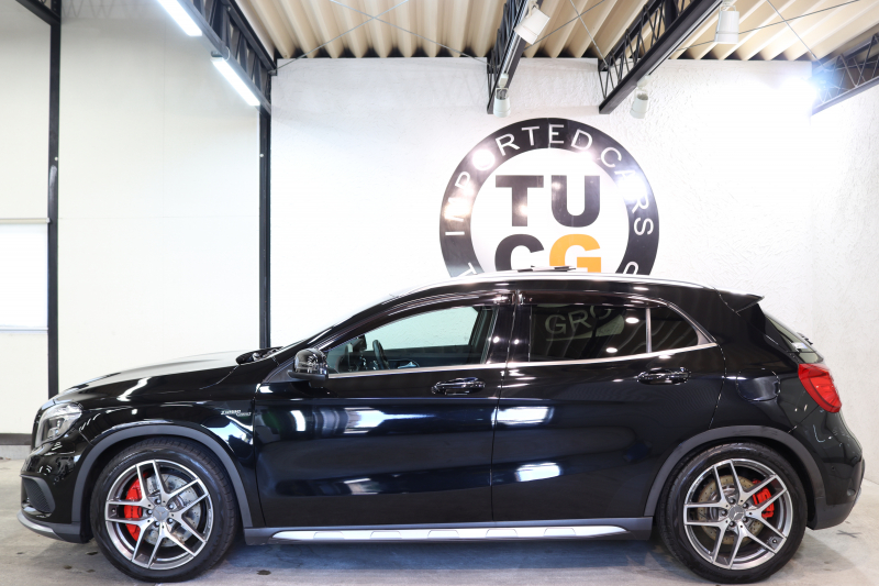 AMG GLA GLA45 4MATIC ﾚｰﾀﾞｰｾｰﾌﾃｨPKG　中期 ｷｰﾚｽｺﾞｰ 黒本革 ﾊﾟﾉﾗﾏSR HDDﾅﾋﾞTV ｽﾏﾎ連携 ﾊﾞｯｸｶﾒﾗ PTS ｷｾﾉﾝ 自動Rｹﾞｰﾄ AMG専用装備&ﾁｭｰﾆﾝｸﾞ 7AT　2年保証