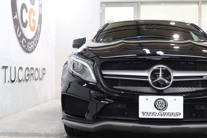 AMG GLA GLA45 4MATIC ﾚｰﾀﾞｰｾｰﾌﾃｨPKG　中期 ｷｰﾚｽｺﾞｰ 黒本革 ﾊﾟﾉﾗﾏSR HDDﾅﾋﾞTV ｽﾏﾎ連携 ﾊﾞｯｸｶﾒﾗ PTS ｷｾﾉﾝ 自動Rｹﾞｰﾄ AMG専用装備&ﾁｭｰﾆﾝｸﾞ 7AT　2年保証