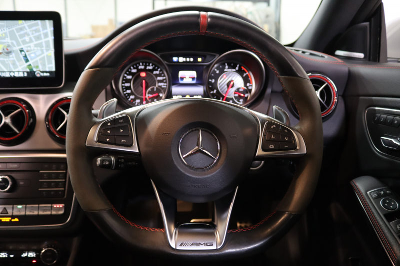 AMG CLAクラス CLA45 4MATIC AMGｱﾄﾞﾊﾞﾝｽﾄﾞ&ﾚｰﾀﾞｰｾｰﾌﾃｨPKG　後期 ｷｰﾚｽｺﾞｰ 黒本革 ﾊﾟﾉﾗﾏSR HDDﾅﾋﾞTV&ｷｬﾝｾﾗｰ ｽﾏﾎ連携 harman/kardon ﾊﾞｯｸｶﾒﾗ PTS LEDﾗｲﾄ AMG専用装備&ﾁｭｰﾆﾝｸﾞﾀﾞｲﾅﾐｯｸｾﾚｸﾄ　2年保証