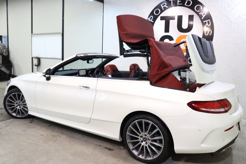 メルセデスベンツ Cクラス C180ｶﾌﾞﾘｵﾚ ｽﾎﾟｰﾂ ﾚｻﾞｰｴｸｽｸﾙｰｼﾌﾞ&ﾚｰﾀﾞｰｾｰﾌﾃｨPKG　ｷｰﾚｽｺﾞｰ 赤本革 ｴｱｽｶｰﾌ ﾍｯﾄﾞｱｯﾌﾟD HDDﾅﾋﾞTV BT音楽 ﾊﾞｯｸｶﾒﾗ PTS LEDﾗｲﾄ AMGｴｱﾛ&19AW ﾀﾞｲﾅﾐｯｸS 赤幌 9AT　2年保証