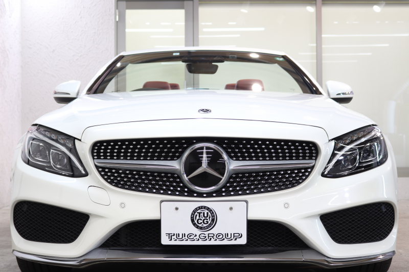 メルセデスベンツ Cクラス C180ｶﾌﾞﾘｵﾚ ｽﾎﾟｰﾂ ﾚｻﾞｰｴｸｽｸﾙｰｼﾌﾞ&ﾚｰﾀﾞｰｾｰﾌﾃｨPKG　ｷｰﾚｽｺﾞｰ 赤本革 ｴｱｽｶｰﾌ ﾍｯﾄﾞｱｯﾌﾟD HDDﾅﾋﾞTV BT音楽 ﾊﾞｯｸｶﾒﾗ PTS LEDﾗｲﾄ AMGｴｱﾛ&19AW ﾀﾞｲﾅﾐｯｸS 赤幌 9AT　2年保証