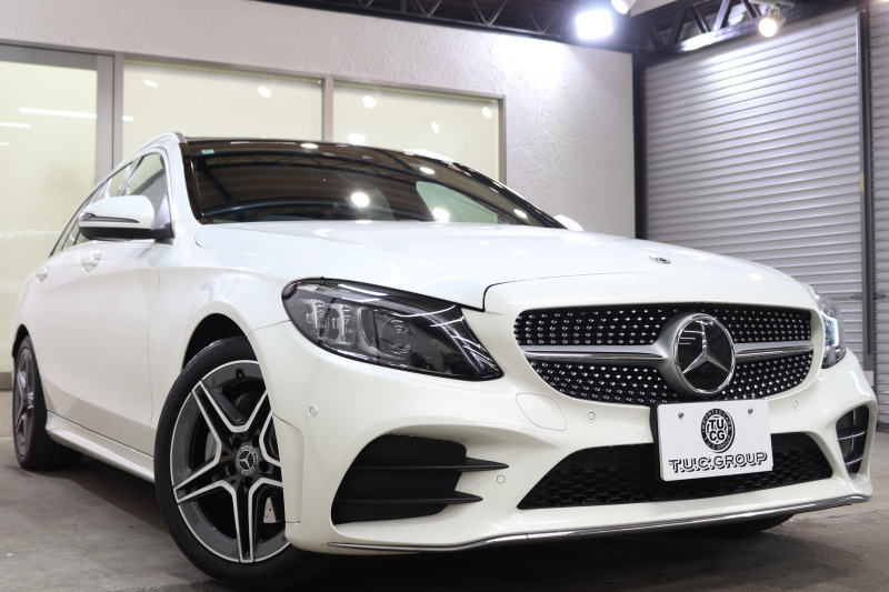 メルセデスベンツ Cクラス C200ｽﾃｰｼｮﾝﾜｺﾞﾝ AVG AMGﾗｲﾝ ﾚｻﾞｰｴｸｽｸﾙｰｼﾌﾞ&ﾚｰﾀﾞｰｾｰﾌﾃｨPKG　BSG搭載 後期 ｷｰﾚｽｺﾞｰ 黒本革 ﾊﾟﾉﾗﾏSR ﾍｯﾄﾞｱｯﾌﾟD HDDﾅﾋﾞTV ｽﾏﾎ連携 ﾌﾞﾙﾒｽﾀｰ ﾊﾞｯｸｶﾒﾗ PTS LEDﾗｲﾄ ﾊﾝｽﾞﾌﾘｰA AMGｴｱﾛ&18AW ｴｱｻｽ 9AT　2年保証