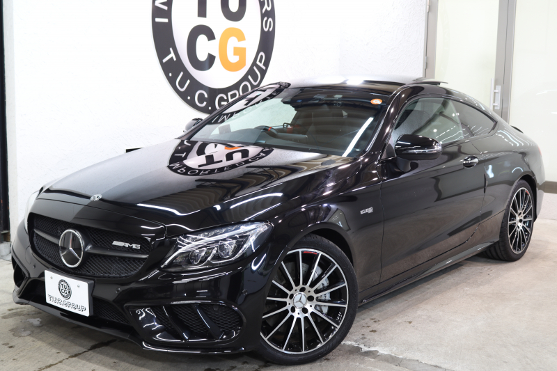 AMG Cクラス C43 4MATIC ｸｰﾍﾟ ﾚｰﾀﾞｰｾｰﾌﾃｨPKG　MEｺﾈｸﾄ ｷｰﾚｽｺﾞｰ 黒本革 ﾊﾟﾉﾗﾏSR ﾍｯﾄﾞｱｯﾌﾟD HDDﾅﾋﾞTV&ｷｬﾝｾﾗｰ BT音楽 ﾌﾞﾙﾒｽﾀｰ ﾊﾞｯｸｶﾒﾗ PTS LEDﾗｲﾄ ﾊﾝｽﾞﾌﾘｰA AMG専用装備&ﾁｭｰﾆﾝｸﾞﾀﾞｲﾅﾐｯｸｾﾚｸﾄ 9AT　2年保証