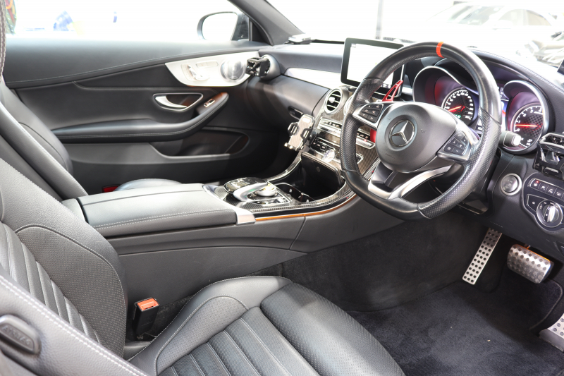 AMG Cクラス C43 4MATIC ｸｰﾍﾟ ﾚｰﾀﾞｰｾｰﾌﾃｨPKG　MEｺﾈｸﾄ ｷｰﾚｽｺﾞｰ 黒本革 ﾊﾟﾉﾗﾏSR ﾍｯﾄﾞｱｯﾌﾟD HDDﾅﾋﾞTV&ｷｬﾝｾﾗｰ BT音楽 ﾌﾞﾙﾒｽﾀｰ ﾊﾞｯｸｶﾒﾗ PTS LEDﾗｲﾄ ﾊﾝｽﾞﾌﾘｰA AMG専用装備&ﾁｭｰﾆﾝｸﾞﾀﾞｲﾅﾐｯｸｾﾚｸﾄ 9AT　2年保証