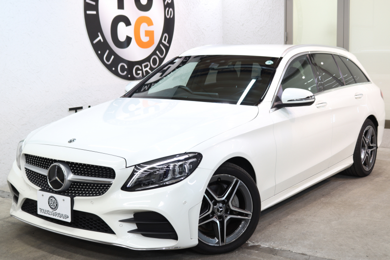 メルセデスベンツ Cクラス C220dｽﾃｰｼｮﾝﾜｺﾞﾝ AVG AMGﾗｲﾝ ﾚｻﾞｰｴｸｽｸﾙｰｼﾌﾞ&ﾚｰﾀﾞｰｾｰﾌﾃｨPKG　後期 MEｺﾈｸﾄ ｷｰﾚｽｺﾞｰ 黒本革 HDDﾅﾋﾞTV HUD ﾌﾞﾙﾒｽﾀｰ ｽﾏﾎ連携 ﾊﾞｯｸｶﾒﾗ PTS LEDﾗｲﾄ AMGｴｱﾛ&18AW ﾊﾝｽﾞﾌﾘｰA ﾀﾞｲﾅﾐｯｸS ｴｱｻｽ 9AT　2年保証