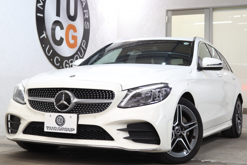 メルセデスベンツ Cクラス C220dｽﾃｰｼｮﾝﾜｺﾞﾝ AVG AMGﾗｲﾝ ﾚｻﾞｰｴｸｽｸﾙｰｼﾌﾞ&ﾚｰﾀﾞｰｾｰﾌﾃｨPKG　後期 MEｺﾈｸﾄ ｷｰﾚｽｺﾞｰ 黒本革 HDDﾅﾋﾞTV HUD ﾌﾞﾙﾒｽﾀｰ ｽﾏﾎ連携 ﾊﾞｯｸｶﾒﾗ PTS LEDﾗｲﾄ AMGｴｱﾛ&18AW ﾊﾝｽﾞﾌﾘｰA ﾀﾞｲﾅﾐｯｸS ｴｱｻｽ 9AT　2年保証