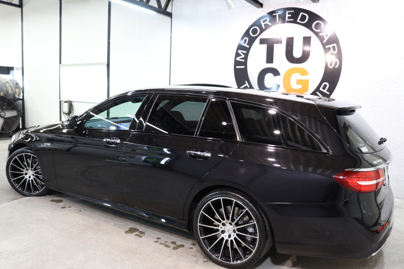 AMG Eクラス E43 4MATIC ｽﾃｰｼｮﾝﾜｺﾞﾝ ﾚｰﾀﾞｰｾｰﾌﾃｨPKG　ｷｰﾚｽｺﾞｰ 黒本革 ｼｰﾄﾋｰﾀｰ ﾊﾟﾉﾗﾏSR ﾍｯﾄﾞｱｯﾌﾟD HDDﾅﾋﾞTV ｽﾏﾎ連携 ﾌﾞﾙﾒｽﾀｰ 360ｶﾒﾗ PTS LEDﾗｲﾄ 自動Rｹﾞｰﾄ ﾊﾝｽﾞﾌﾘｰA AMG専用装備&ﾁｭｰﾆﾝｸﾞ 9AT　2年保証