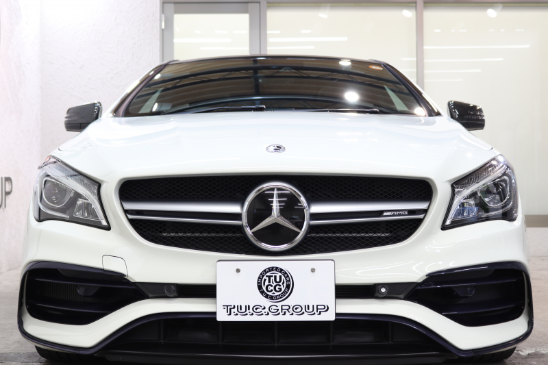 AMG CLAクラス CLA45 4MATIC ﾚｰﾀﾞｰｾｰﾌﾃｨPKG　後期 ｷｰﾚｽｺﾞｰ 黒本革 ﾊﾟﾉﾗﾏSR HDDﾅﾋﾞTV&ｷｬﾝｾﾗｰ ｽﾏﾎ連携 BT音楽 ﾊﾞｯｸｶﾒﾗ PTS LEDﾗｲﾄ AMGｴｱﾛ&19AW ﾄﾗﾝｸﾘｯﾄﾞｽﾎﾟｲﾗｰ AMG専用装備&ﾁｭｰﾆﾝｸﾞ ﾀﾞｲﾅﾐｯｸｾﾚｸﾄ　2年保証