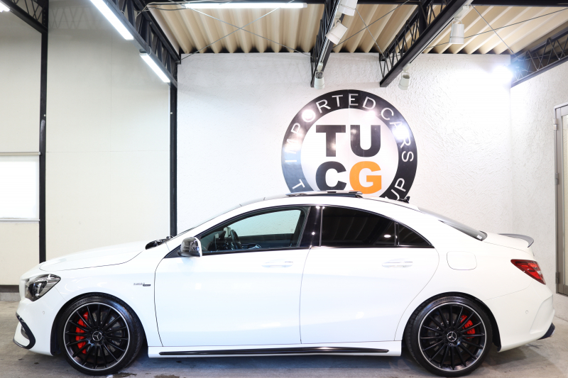 AMG CLAクラス CLA45 4MATIC ﾚｰﾀﾞｰｾｰﾌﾃｨPKG　後期 ｷｰﾚｽｺﾞｰ 黒本革 ﾊﾟﾉﾗﾏSR HDDﾅﾋﾞTV&ｷｬﾝｾﾗｰ ｽﾏﾎ連携 BT音楽 ﾊﾞｯｸｶﾒﾗ PTS LEDﾗｲﾄ AMGｴｱﾛ&19AW ﾄﾗﾝｸﾘｯﾄﾞｽﾎﾟｲﾗｰ AMG専用装備&ﾁｭｰﾆﾝｸﾞ ﾀﾞｲﾅﾐｯｸｾﾚｸﾄ　2年保証