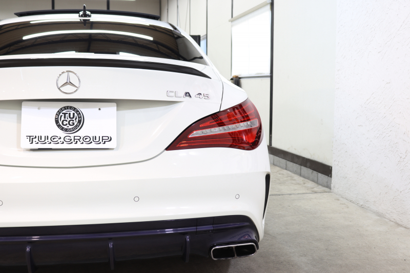 AMG CLAクラス CLA45 4MATIC ﾚｰﾀﾞｰｾｰﾌﾃｨPKG　後期 ｷｰﾚｽｺﾞｰ 黒本革 ﾊﾟﾉﾗﾏSR HDDﾅﾋﾞTV&ｷｬﾝｾﾗｰ ｽﾏﾎ連携 BT音楽 ﾊﾞｯｸｶﾒﾗ PTS LEDﾗｲﾄ AMGｴｱﾛ&19AW ﾄﾗﾝｸﾘｯﾄﾞｽﾎﾟｲﾗｰ AMG専用装備&ﾁｭｰﾆﾝｸﾞ ﾀﾞｲﾅﾐｯｸｾﾚｸﾄ　2年保証