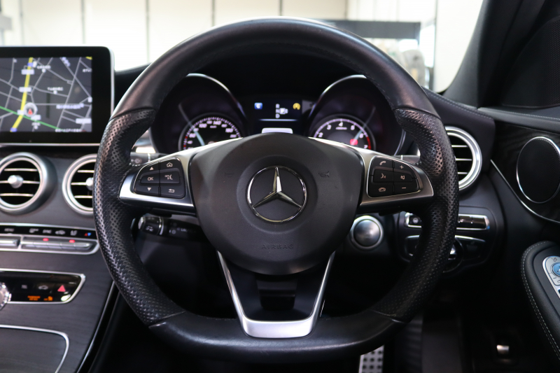 メルセデスベンツ Cクラス C200 AVG AMGﾗｲﾝ ﾚｻﾞｰｴｸｽｸﾙｰｼﾌﾞ&ﾚｰﾀﾞｰｾｰﾌﾃｨPKG　1ｵｰﾅｰ ｷｰﾚｽｺﾞｰ 黒本革 ﾊﾟﾉﾗﾏSR HUD HDDﾅﾋﾞTV BT音楽 ﾊﾞｯｸｶﾒﾗ PTS LEDﾗｲﾄ 自動ﾄﾗﾝｸ ｴｱﾊﾞﾗﾝｽPKG AMGｴｱﾛ&18AW ｴｱｻｽ　2年保証