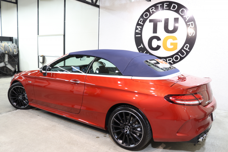 AMG Cクラス C43 4MATIC ｶﾌﾞﾘｵﾚ ﾚｰﾀﾞｰｾｰﾌﾃｨPKG　後期 ｷｰﾚｽｺﾞｰ 白本革 ｴｱｽｶｰﾌ ﾍｯﾄﾞｱｯﾌﾟD HDDﾅﾋﾞTV ｽﾏﾎ連携 ﾌﾞﾙﾒｽﾀｰ ﾊﾞｯｸｶﾒﾗ PTS LEDﾗｲﾄ AMG専用装備&ﾁｭｰﾆﾝｸﾞﾀﾞｲﾅﾐｯｸｾﾚｸﾄ 青幌 9AT　2年保証