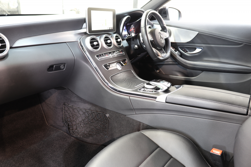 メルセデスベンツ Cクラス C180ｸｰﾍﾟ ｽﾎﾟｰﾂ ﾚｰﾀﾞｰｾｰﾌﾃｨPKG　ｷｰﾚｽｺﾞｰ 黒革 HDDﾅﾋﾞTV BT音楽 ﾊﾞｯｸｶﾒﾗ PTS LEDﾗｲﾄ AMGｴｱﾛ&18AW ﾀﾞｲﾅﾐｯｸｾﾚｸﾄ　2年保証