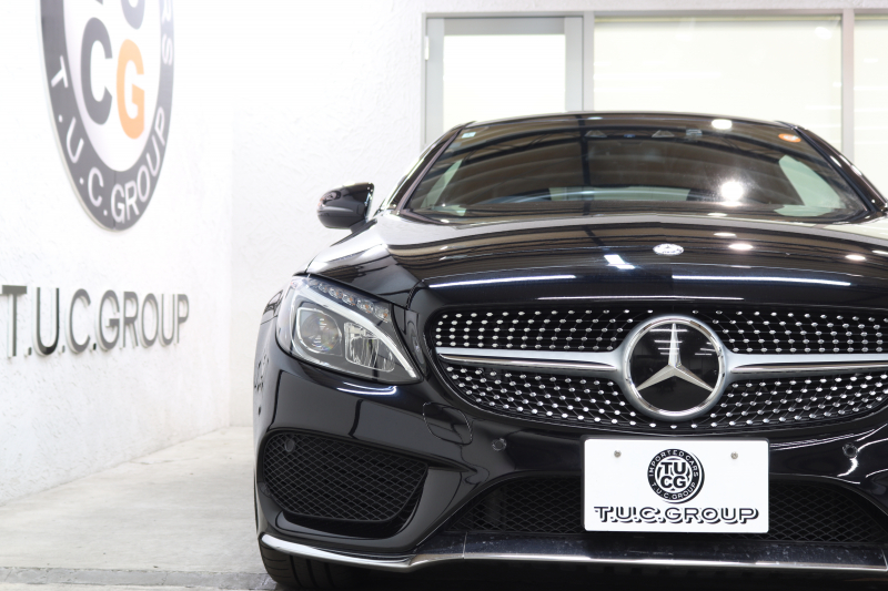 メルセデスベンツ Cクラス C180ｸｰﾍﾟ ｽﾎﾟｰﾂ ﾚｰﾀﾞｰｾｰﾌﾃｨPKG　ｷｰﾚｽｺﾞｰ 黒革 HDDﾅﾋﾞTV BT音楽 ﾊﾞｯｸｶﾒﾗ PTS LEDﾗｲﾄ AMGｴｱﾛ&18AW ﾀﾞｲﾅﾐｯｸｾﾚｸﾄ　2年保証