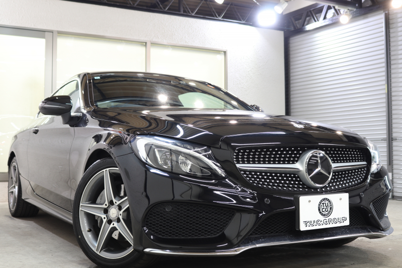 メルセデスベンツ Cクラス C180ｸｰﾍﾟ ｽﾎﾟｰﾂ ﾚｰﾀﾞｰｾｰﾌﾃｨPKG　ｷｰﾚｽｺﾞｰ 黒革 HDDﾅﾋﾞTV BT音楽 ﾊﾞｯｸｶﾒﾗ PTS LEDﾗｲﾄ AMGｴｱﾛ&18AW ﾀﾞｲﾅﾐｯｸｾﾚｸﾄ　2年保証