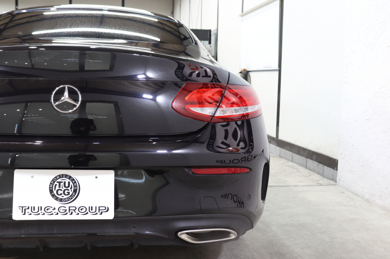 メルセデスベンツ Cクラス C180ｸｰﾍﾟ ｽﾎﾟｰﾂ ﾚｰﾀﾞｰｾｰﾌﾃｨPKG　ｷｰﾚｽｺﾞｰ 黒革 HDDﾅﾋﾞTV BT音楽 ﾊﾞｯｸｶﾒﾗ PTS LEDﾗｲﾄ AMGｴｱﾛ&18AW ﾀﾞｲﾅﾐｯｸｾﾚｸﾄ　2年保証