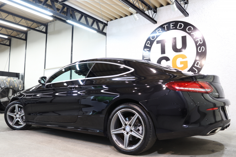 メルセデスベンツ Cクラス C180ｸｰﾍﾟ ｽﾎﾟｰﾂ ﾚｰﾀﾞｰｾｰﾌﾃｨPKG　ｷｰﾚｽｺﾞｰ 黒革 HDDﾅﾋﾞTV BT音楽 ﾊﾞｯｸｶﾒﾗ PTS LEDﾗｲﾄ AMGｴｱﾛ&18AW ﾀﾞｲﾅﾐｯｸｾﾚｸﾄ　2年保証