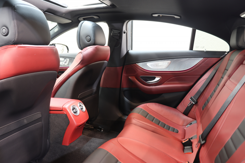 メルセデスベンツ CLS CLS450 4MATIC ｽﾎﾟｰﾂ ｴｸｽｸﾙｰｼﾌﾞ&ﾚｰﾀﾞｰｾｰﾌﾃｨPKG　ISG搭載 1ｵｰﾅｰ ｷｰﾚｽｺﾞｰ 赤/黒本革 ﾍﾞﾝﾁﾚｰﾀｰ ｻﾝﾙｰﾌ ﾍｯﾄﾞｱｯﾌﾟD HDDﾅﾋﾞTV ｽﾏﾎ連携 ﾌﾞﾙﾒｽﾀｰ 360ｶﾒﾗ PTS LEDﾗｲﾄ ﾊﾝｽﾞﾌﾘｰA AMGｴｱﾛ&19AW ｴｱｻｽ 9AT　2年保証