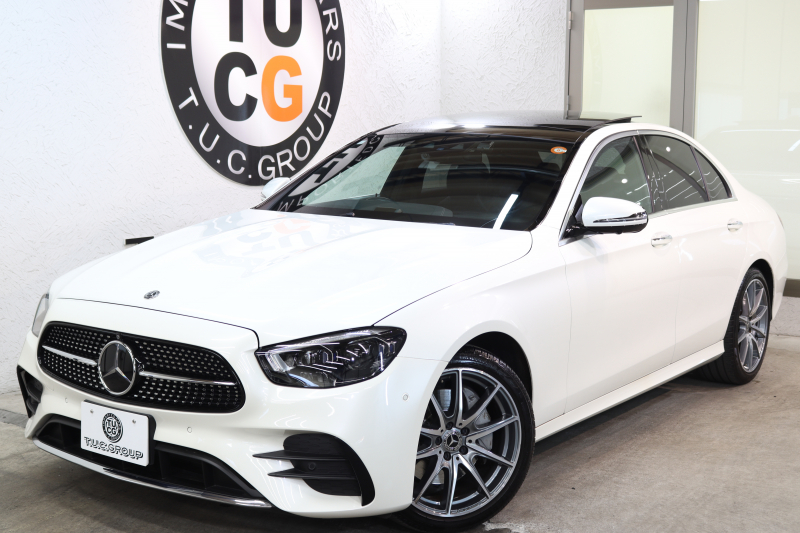 メルセデスベンツ Eクラス E300 ｽﾎﾟｰﾂ ｴｸｽｸﾙｰｼﾌﾞ&ﾚｰﾀﾞｰｾｰﾌﾃｨPKG　後期 MEｺﾈｸﾄ ｷｰﾚｽｺﾞｰ 黒本革 ﾊﾟﾉﾗﾏSR ﾍｯﾄﾞｱｯﾌﾟD MBUXﾅﾋﾞTV ｽﾏﾎ連携 ﾌﾞﾙﾒｽﾀｰ 360ｶﾒﾗ PTS LEDﾗｲﾄ 自動ﾄﾗﾝｸ AMGｴｱﾛ&19AW ﾀﾞｲﾅﾐｯｸS ｴｱｻｽ 9AT　2年保証