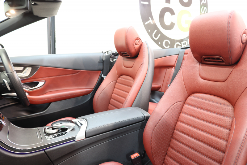 メルセデスベンツ Cクラス C180ｶﾌﾞﾘｵﾚ ｽﾎﾟｰﾂ ﾚｻﾞｰｴｸｽｸﾙｰｼﾌﾞ&ﾚｰﾀﾞｰｾｰﾌﾃｨPKG　後期 1ｵｰﾅｰ ｷｰﾚｽｺﾞｰ 赤本革 ｴｱｽｶｰﾌ ﾍｯﾄﾞｱｯﾌﾟD HDDﾅﾋﾞTV ｽﾏﾎ連携 ﾊﾞｯｸｶﾒﾗ PTS LEDﾗｲﾄ 赤幌 ﾀﾞｲﾅﾐｯｸS ｴｱｻｽ 9AT　2年保証