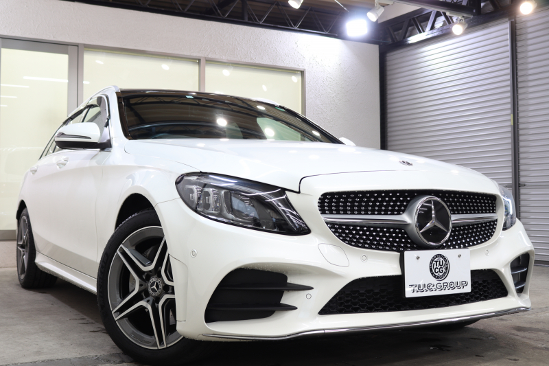 メルセデスベンツ Cクラス C200ｽﾃｰｼｮﾝﾜｺﾞﾝ 4MATIC AVG AMGﾗｲﾝ ﾚｻﾞｰｴｸｽｸﾙｰｼﾌﾞ&ﾚｰﾀﾞｰｾｰﾌﾃｨPKG　BSG搭載 ｷｰﾚｽｺﾞｰ 赤本革 ﾊﾟﾉﾗﾏSR ﾍｯﾄﾞｱｯﾌﾟD HDDﾅﾋﾞTV ｽﾏﾎ連携 ﾌﾞﾙﾒｽﾀｰ ﾊﾞｯｸｶﾒﾗ PTS LEDﾗｲﾄ ﾊﾝｽﾞﾌﾘｰA AMGｴｱﾛ&18AW ｴｱｻｽ 9AT　2年保証