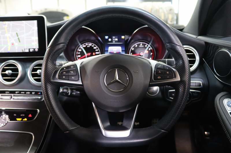 メルセデスベンツ Cクラス C200ｽﾃｰｼｮﾝﾜｺﾞﾝ ｽﾎﾟｰﾂ ﾚｰﾀﾞｰｾｰﾌﾃｨPKG　中期 1ｵｰﾅｰ 黒革 純正ﾅﾋﾞTV BT音楽 ﾊﾞｯｸｶﾒﾗ PTS LEDﾗｲﾄ 自動Rｹﾞｰﾄ AMGｴｱﾛ&18AW ﾀﾞｲﾅﾐｯｸｾﾚｸﾄ ｴｱｻｽ 9AT　2年保証