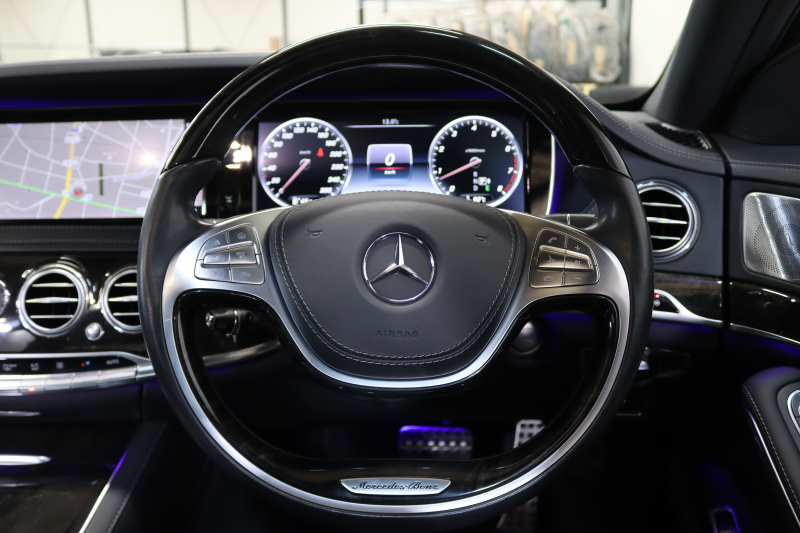メルセデスベンツ Sクラス S550ﾛﾝｸﾞ AMGｽﾎﾟｰﾂ&ﾚｰﾀﾞｰｾｰﾌﾃｨPKG　中期 ｷｰﾚｽｺﾞｰ 黒本革 ﾍﾞﾝﾁﾚｰﾀｰ ﾊﾟﾉﾗﾏSR ﾍｯﾄﾞｱｯﾌﾟD HDDﾅﾋﾞTV BT音楽 ﾌﾞﾙﾒｽﾀｰ 360ｶﾒﾗ PTS LEDﾗｲﾄ ﾊﾝｽﾞﾌﾘｰA AMGｴｱﾛ&19AW ｴｱｻｽ ｸﾛｰｼﾞﾝｸﾞSP 7AT　2年保証