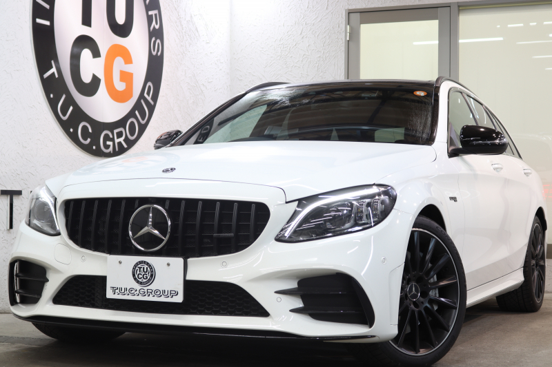 AMG Cクラス C43 4MATIC ｽﾃｰｼｮﾝﾜｺﾞﾝ ﾚｰﾀﾞｰｾｰﾌﾃｨPKG　後期 ｷｰﾚｽｺﾞｰ 赤本革 ﾊﾟﾉﾗﾏSR ﾍｯﾄﾞｱｯﾌﾟD HDDﾅﾋﾞTV ｽﾏﾎ連携 ﾌﾞﾙﾒｽﾀｰ ﾊﾞｯｸｶﾒﾗ PTS LEDﾗｲﾄ ﾊﾝｽﾞﾌﾘｰA AMG専用装備&ﾁｭｰﾆﾝｸﾞﾀﾞｲﾅﾐｯｸｾﾚｸﾄ 9AT　2年保証