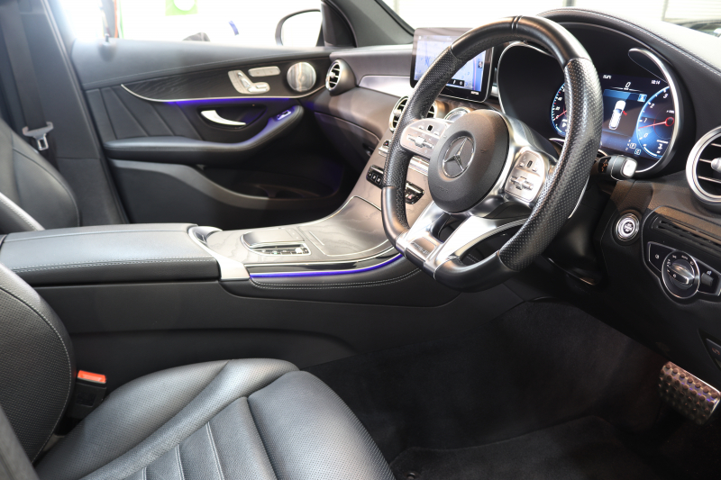 AMG GLC GLC43 4MATIC ﾚｻﾞｰｴｸｽｸﾙｰｼﾌﾞ&ﾚｰﾀﾞｰｾｰﾌﾃｨPKG　後期 1ｵｰﾅｰ 黒本革 ﾍﾞﾝﾁﾚｰﾀｰ ﾊﾟﾉﾗﾏSR ﾍｯﾄﾞｱｯﾌﾟD MBUXﾅﾋﾞTV BT音楽 ﾌﾞﾙﾒｽﾀｰ 360ｶﾒﾗ PTS LEDﾗｲﾄ ﾊﾝｽﾞﾌﾘｰA AMG専用装備&ﾁｭｰﾆﾝｸﾞ 9AT　2年保証