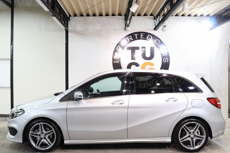 メルセデスベンツ Bクラス B250 4MATIC ｽﾎﾟｰﾂ AMGﾚｻﾞｰｴｸｽｸﾙｰｼﾌﾞ&ﾚｰﾀﾞｰｾｰﾌﾃｨPKG　後期 1ｵｰﾅｰ ｷｰﾚｽｺﾞｰ 黒本革 HDDﾅﾋﾞTV BT音楽 harman/kardon PTS LEDﾗｲﾄ AMGｴｱﾛ&18AW EASY-VARIO PLUS 7AT　2年保証